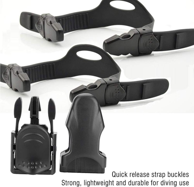 KooingTech 2PCS Diving Flippers Strap Buckles, 3.5x1.4x0.9in Swim Flippers, Snorkeling Fins Suitable for Various Water Activities Such as Diving, Snorkeling, Swimming - Image 3
